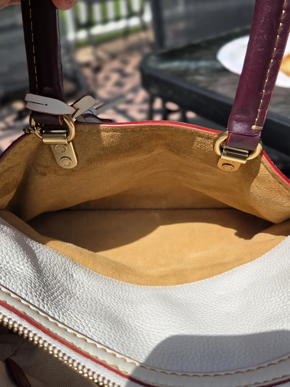 Coach 1941 ROGUE Satchel in Chalk Ivory-Pebbled Glovetanned Leather